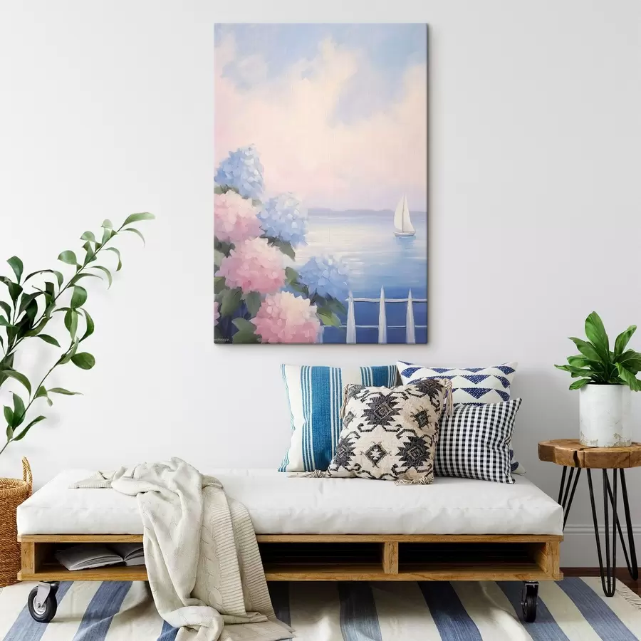 Wandbilder Hortensiensträucher s44805