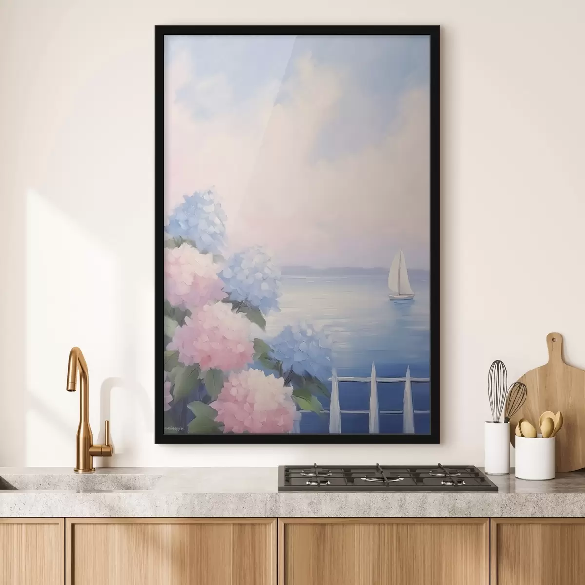 Poster Hortensiensträucher f44805