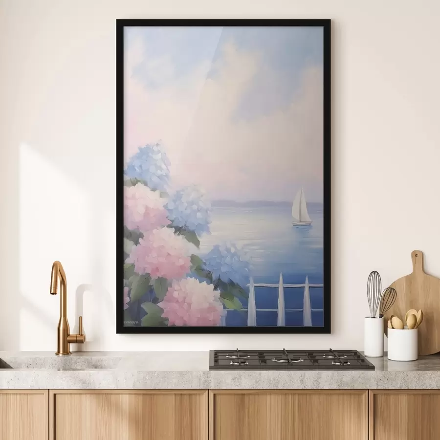 Fototapete Hortensiensträucher f44805