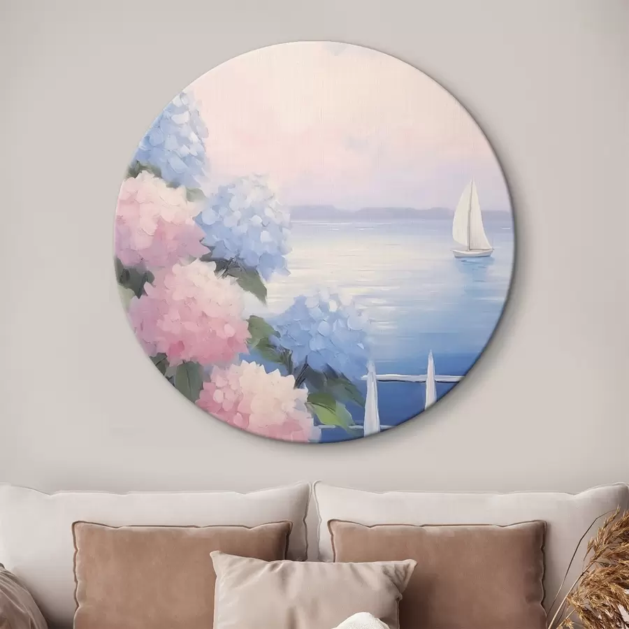 Wandbilder Hortensiensträucher r44805