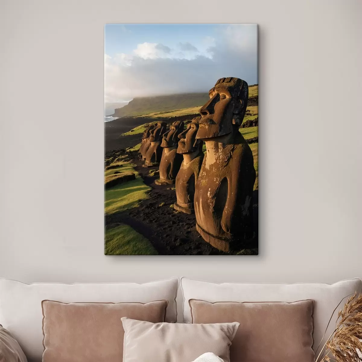 Wandbilder Texturierte grüne Blätter in Makroaufnahme mit weichem Licht s44899