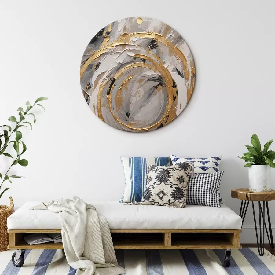 Wandbilder Abstrakte Textur mit Kreisen und Pastellfarben r44876