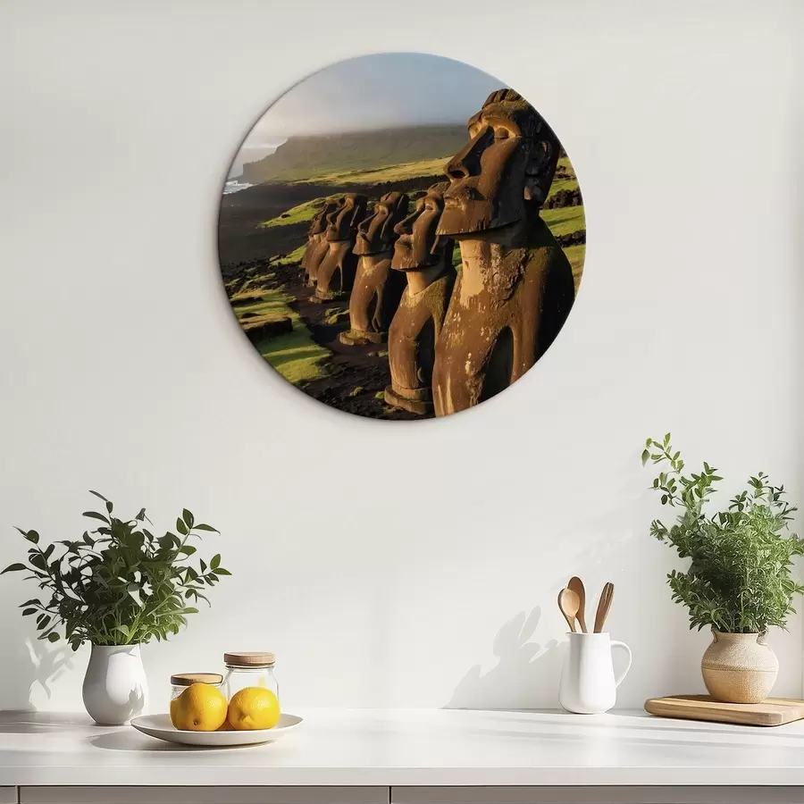 Wandbilder Texturierte grüne Blätter in Makroaufnahme mit weichem Licht r44899