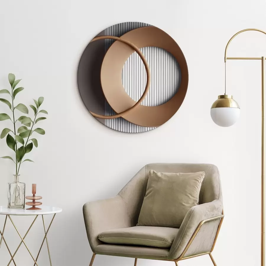 Wandbilder Nebliges Gebirge mit gedeckten Farben r44901