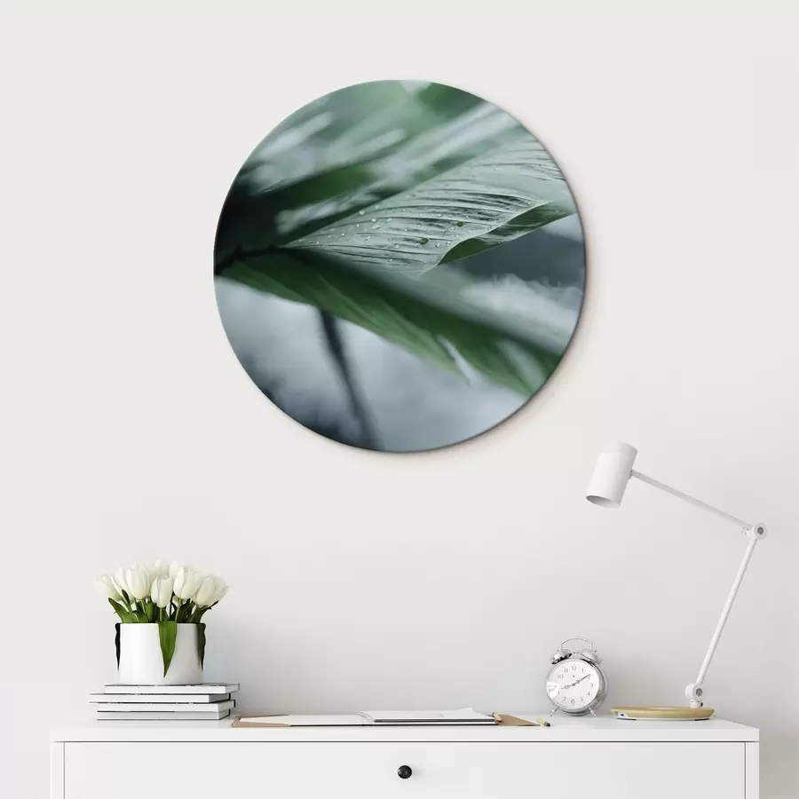 Wandbilder Minimalistische Komposition aus Terrakotta-Ringen und Geometrie r44902