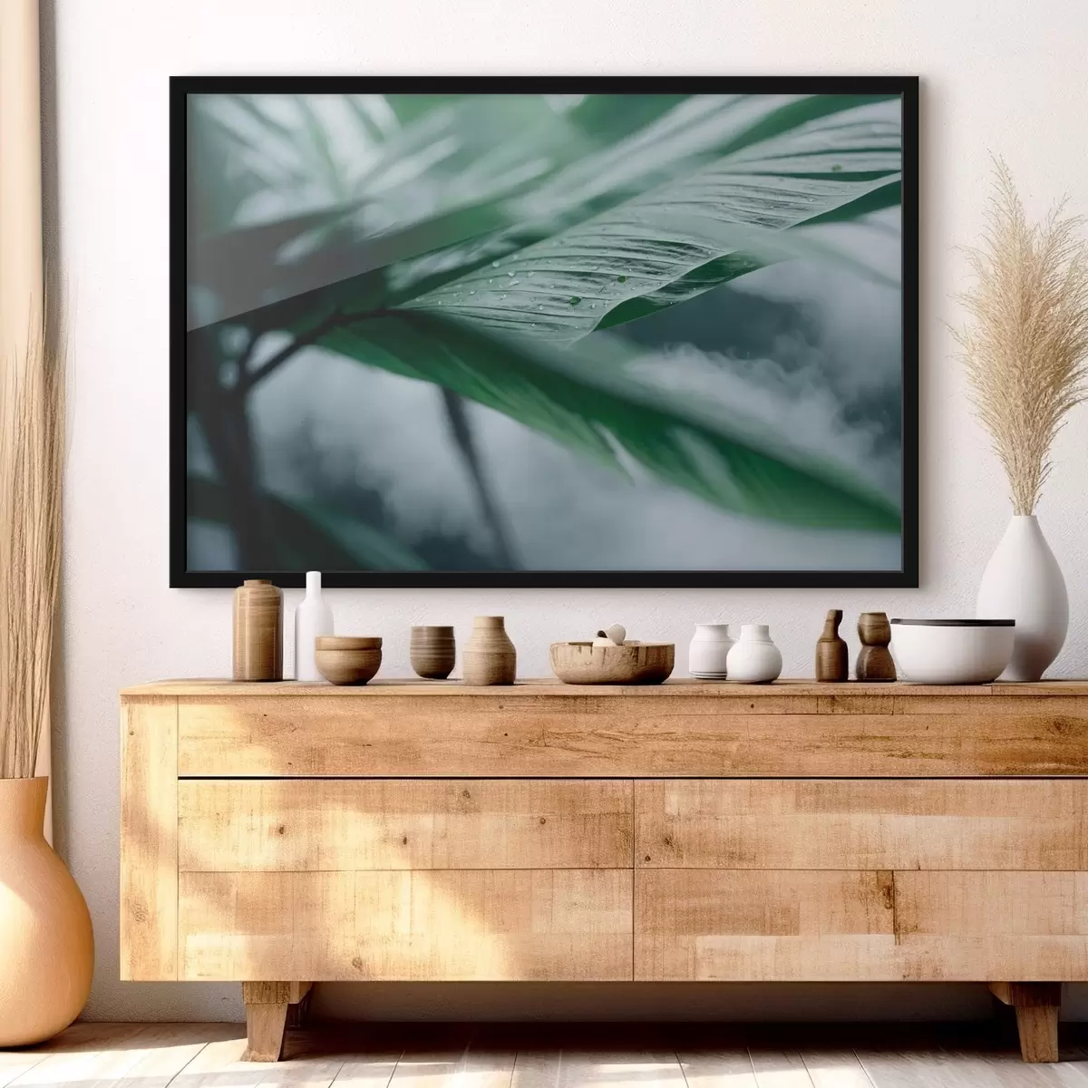 Poster Minimalistische Komposition aus Terrakotta-Ringen und Geometrie f44902