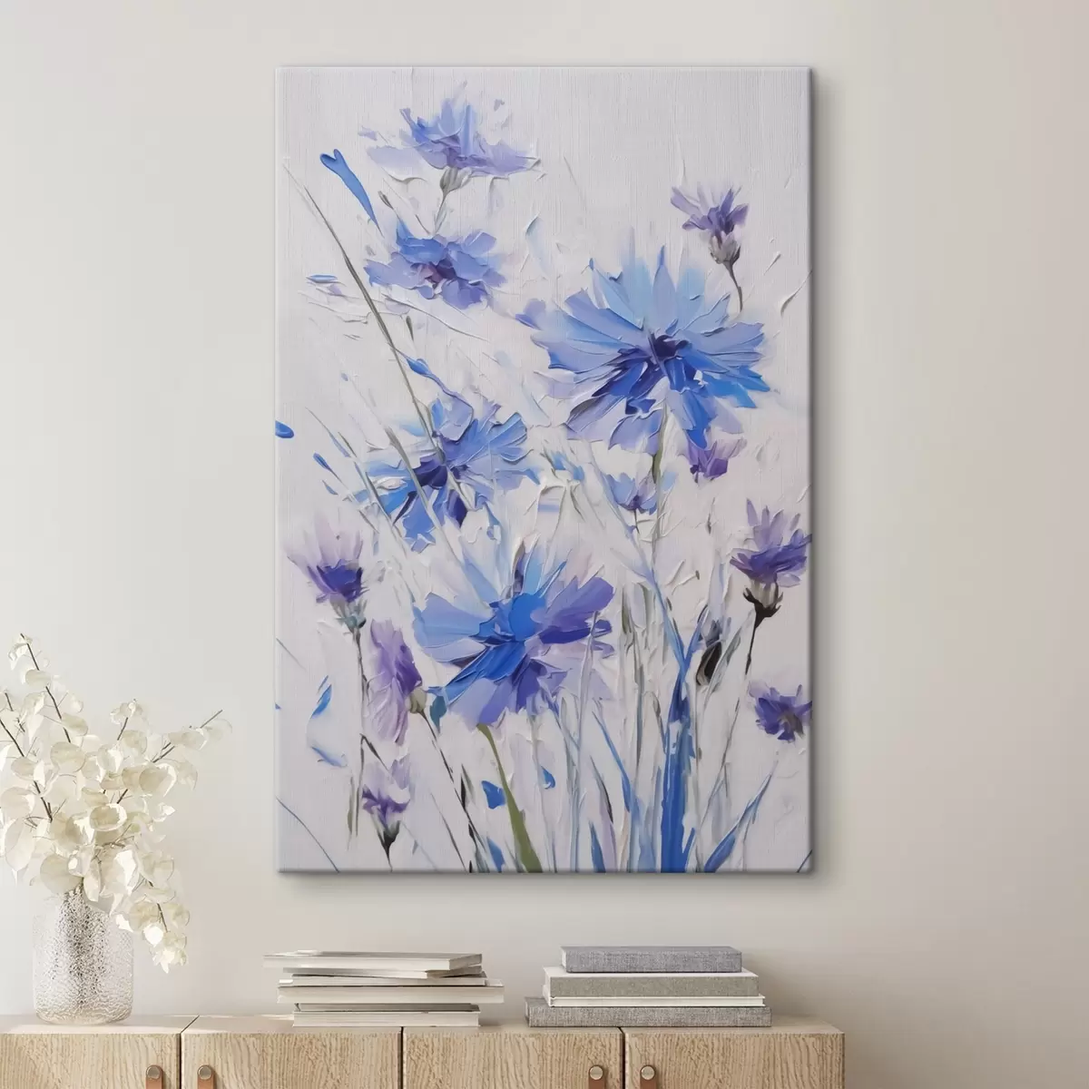 Wandbilder Kornblumen Imitation Gemälde s44831