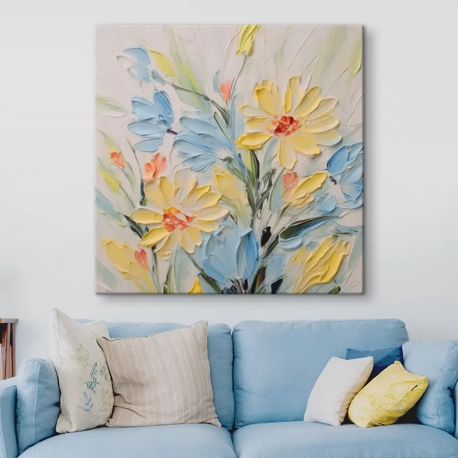 Wandbilder Abstrakter Blumenstrauß s44832