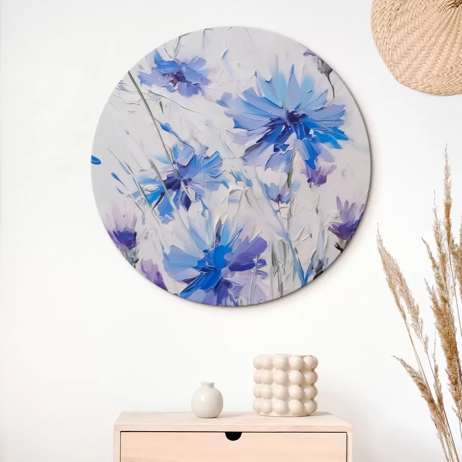 Wandbilder Kornblumen Imitation Gemälde r44831