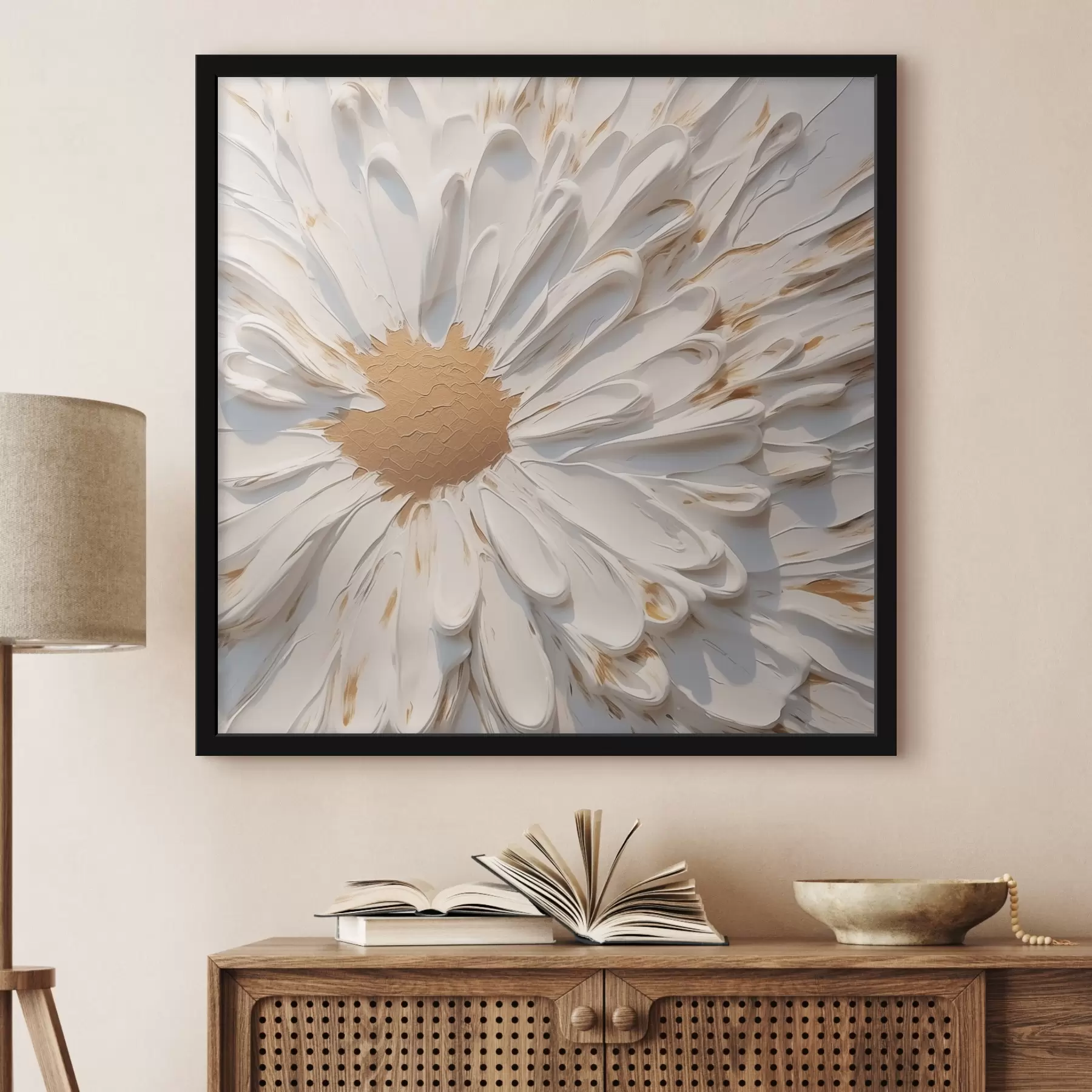 Fototapete Kamille Imitation Malerei f44816