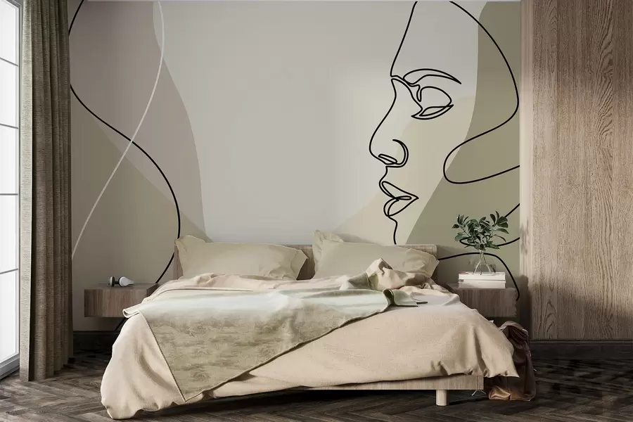 Fototapete Abstraktes Gesicht w09231v1