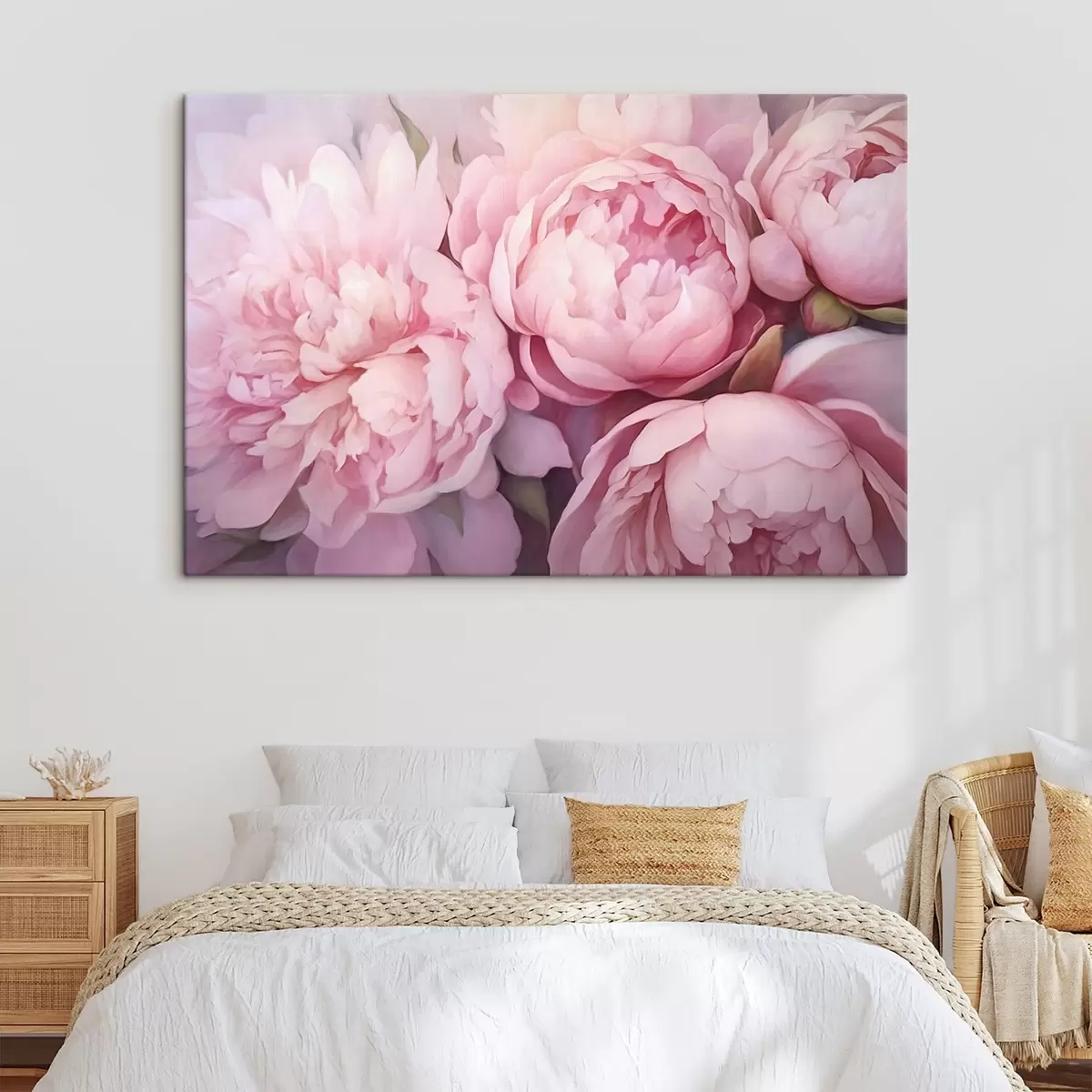 Wandbilder Rosa Pfingstrosen s44908