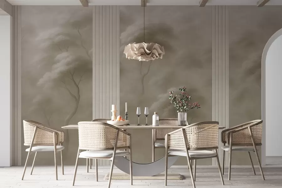 Fototapete Wald trifft auf Tafelkunst w04187v1