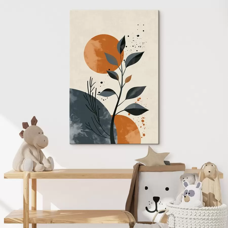 Wandbilder Sonne und Blätter s44959