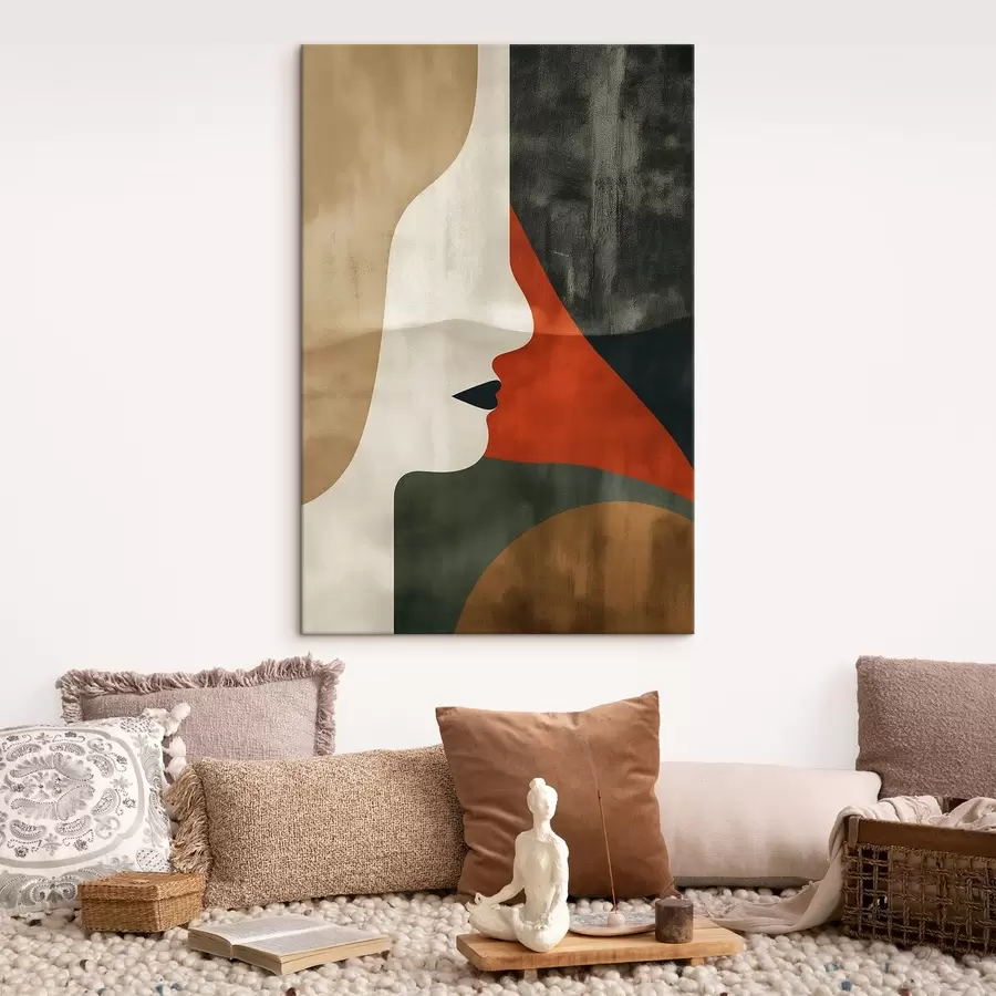 Wandbilder Gesicht und Abstraktion s44969