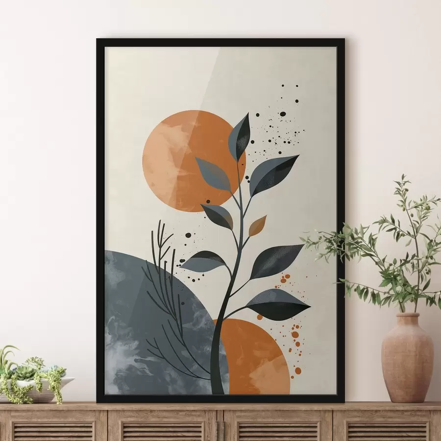 Fototapete Sonne und Blätter f44959