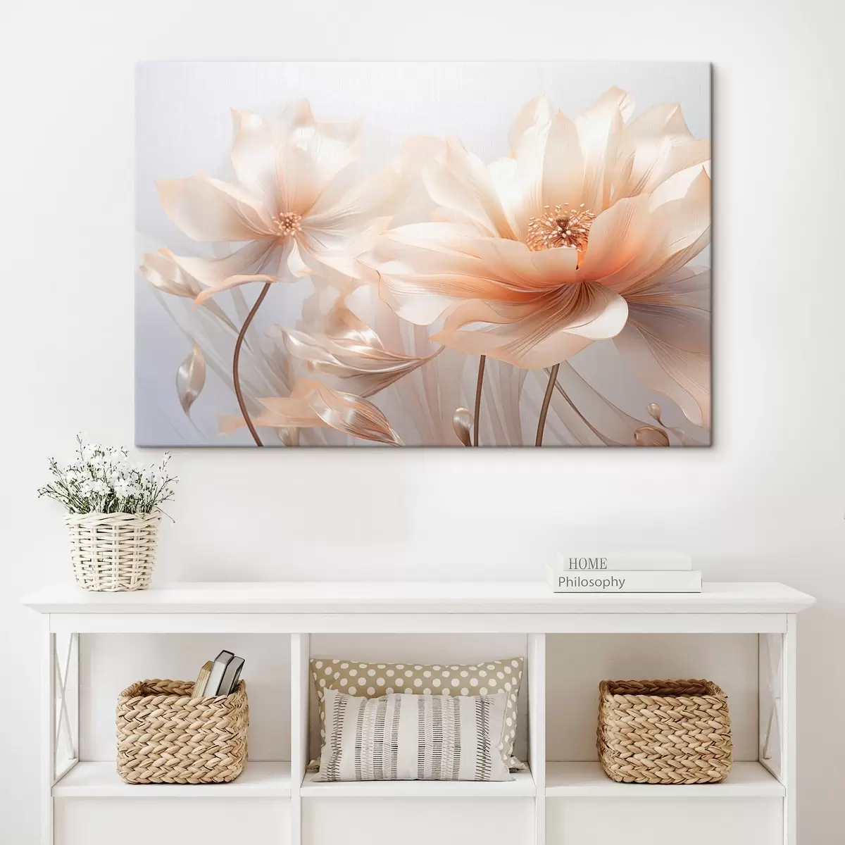 Wandbilder Sanfte Pfirsichblüten s44836