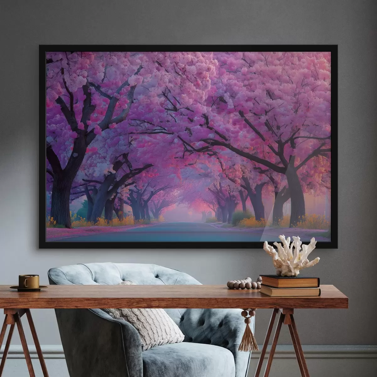 Poster Kirschblütenallee f44840