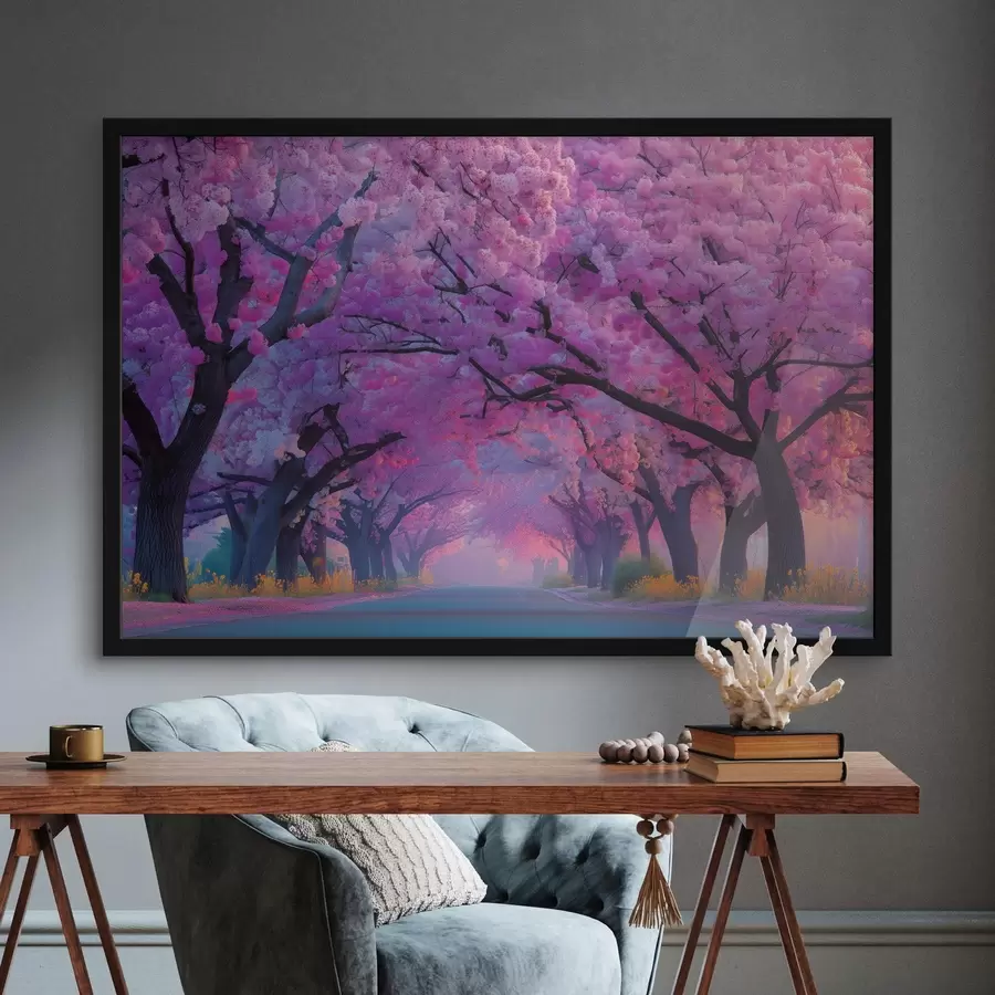 Fototapete Kirschblütenallee f44840