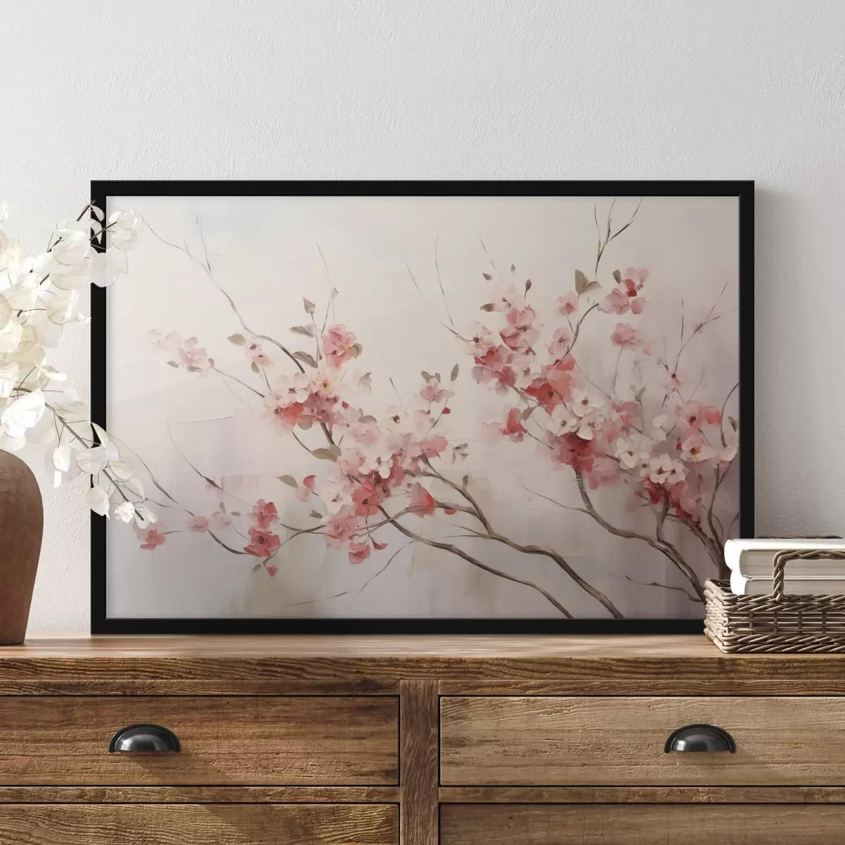 Poster Kirschblüten im Aquarellstil f44941