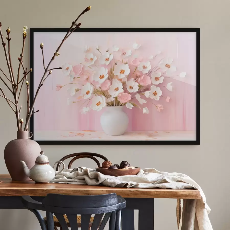 Fototapete Zarter Strauß im modernen dekorativen Stil f44950