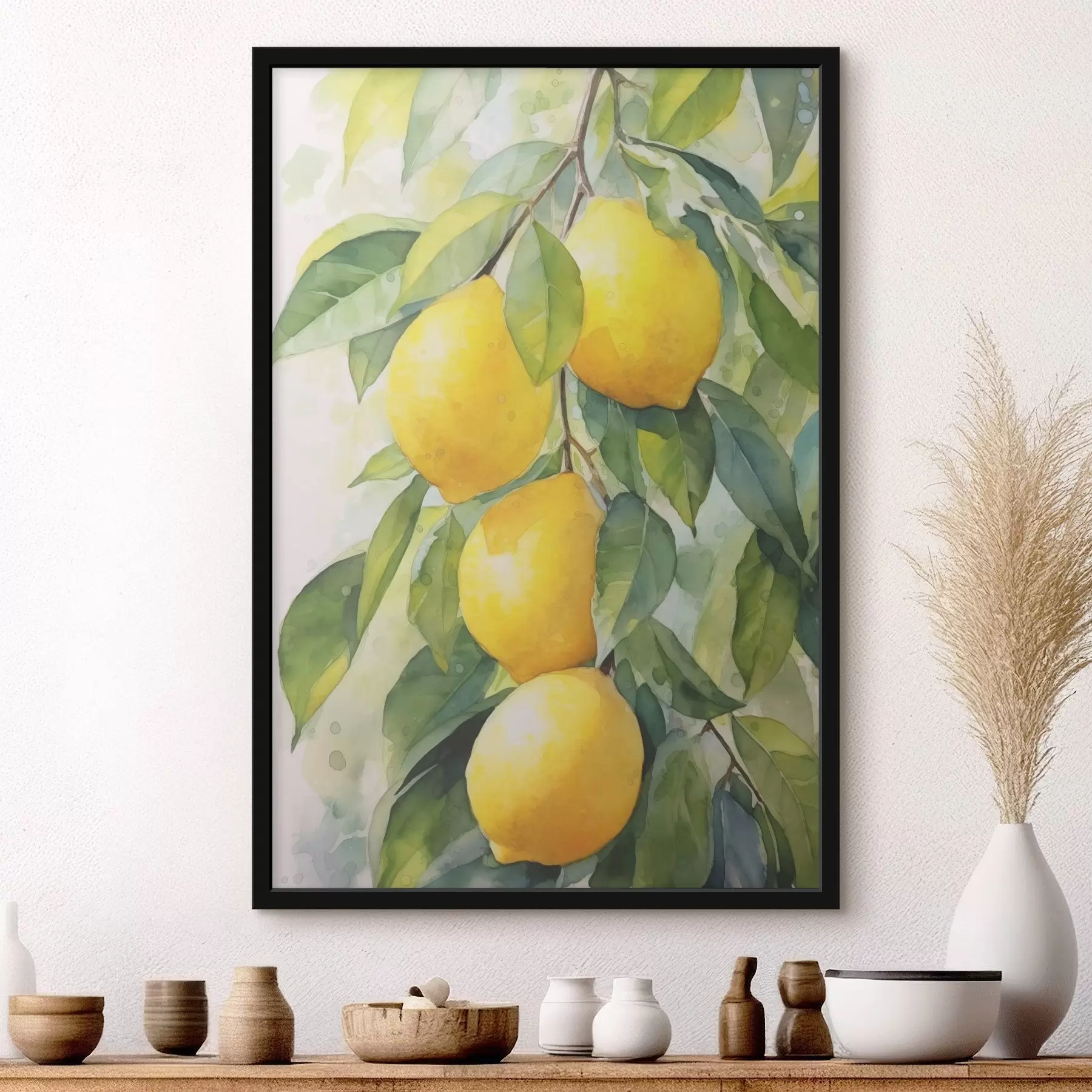Wandbilder Zitronenzweig f45001