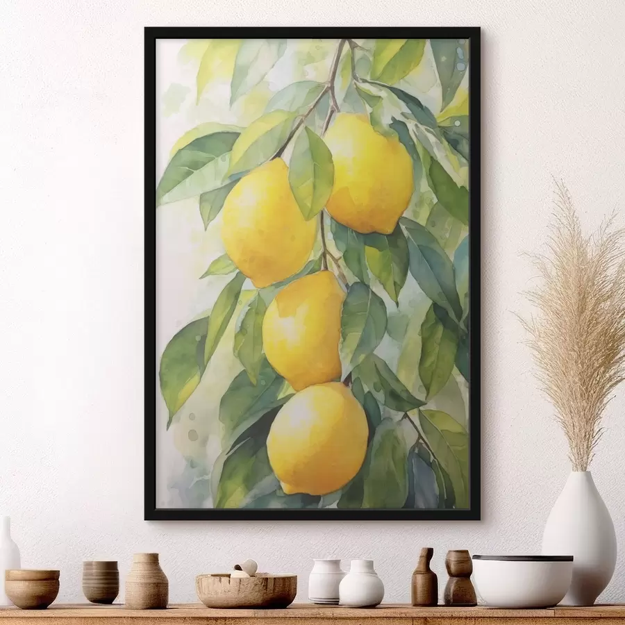 Fototapete Zitronenzweig f45001