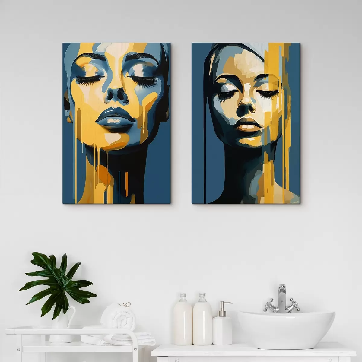 Wandbilder Porträts von Frauen m00474