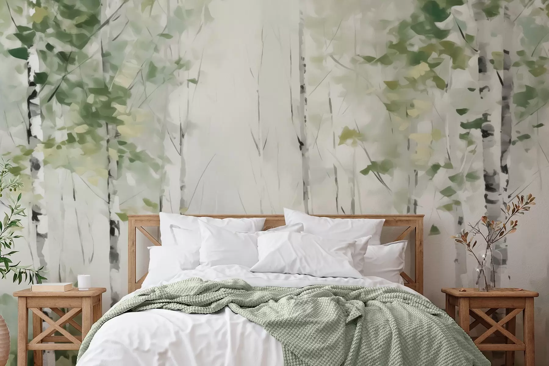 Fototapete Laubwaldimitation Gemälde w04234
