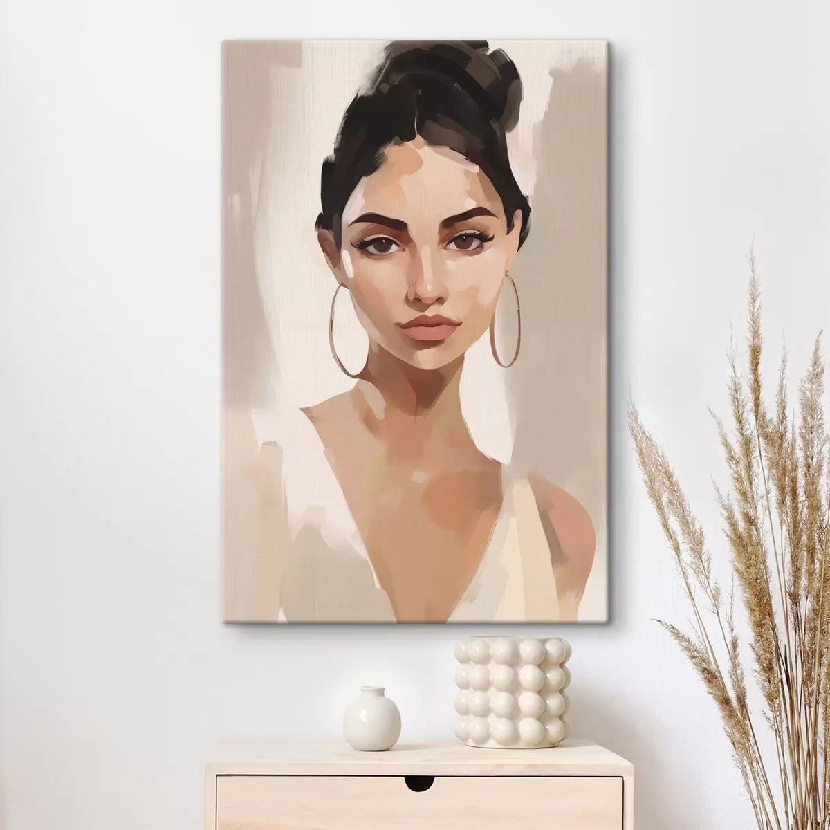 Wandbilder Porträt eines Mädchens Nachahmung der Malerei s45014