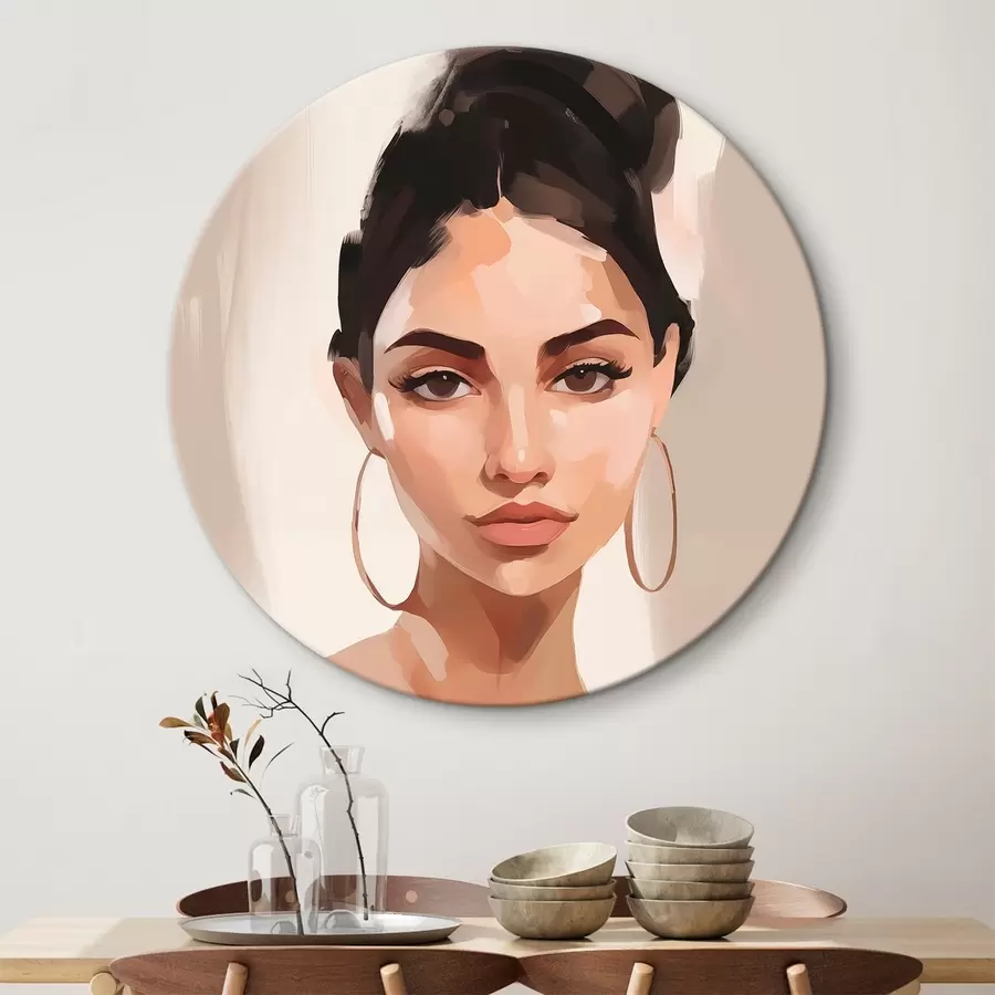 Wandbilder Porträt eines Mädchens Nachahmung der Malerei r45014