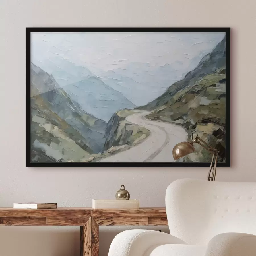 Fototapete Straße zwischen den Bergen f45018