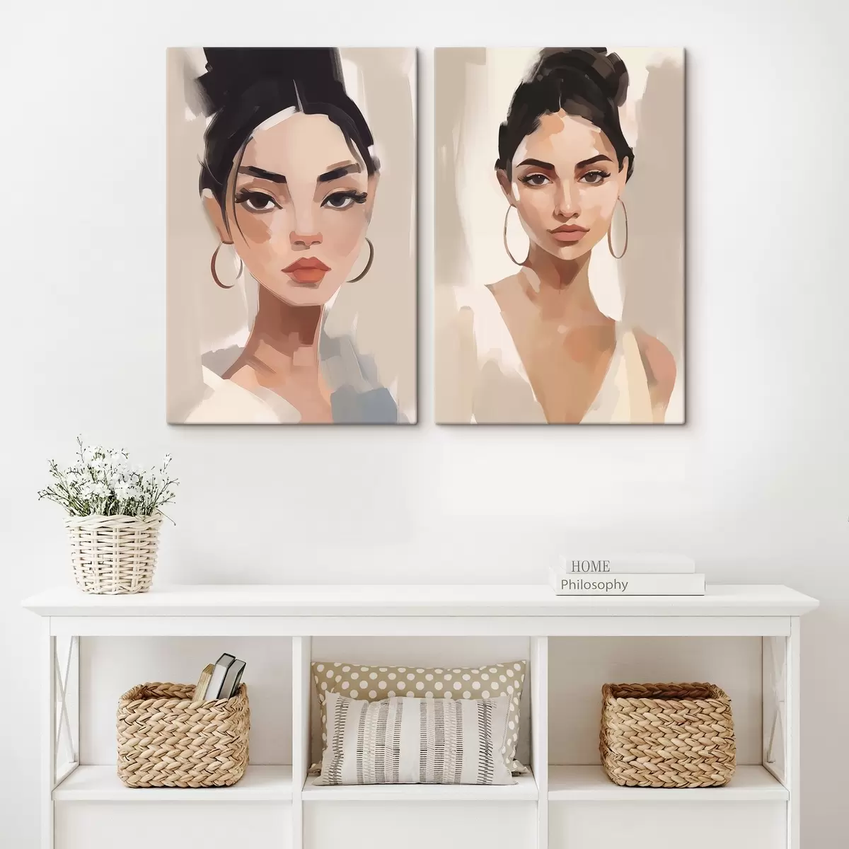 Wandbilder Porträt eines Mädchens Nachahmung der Malerei m00484