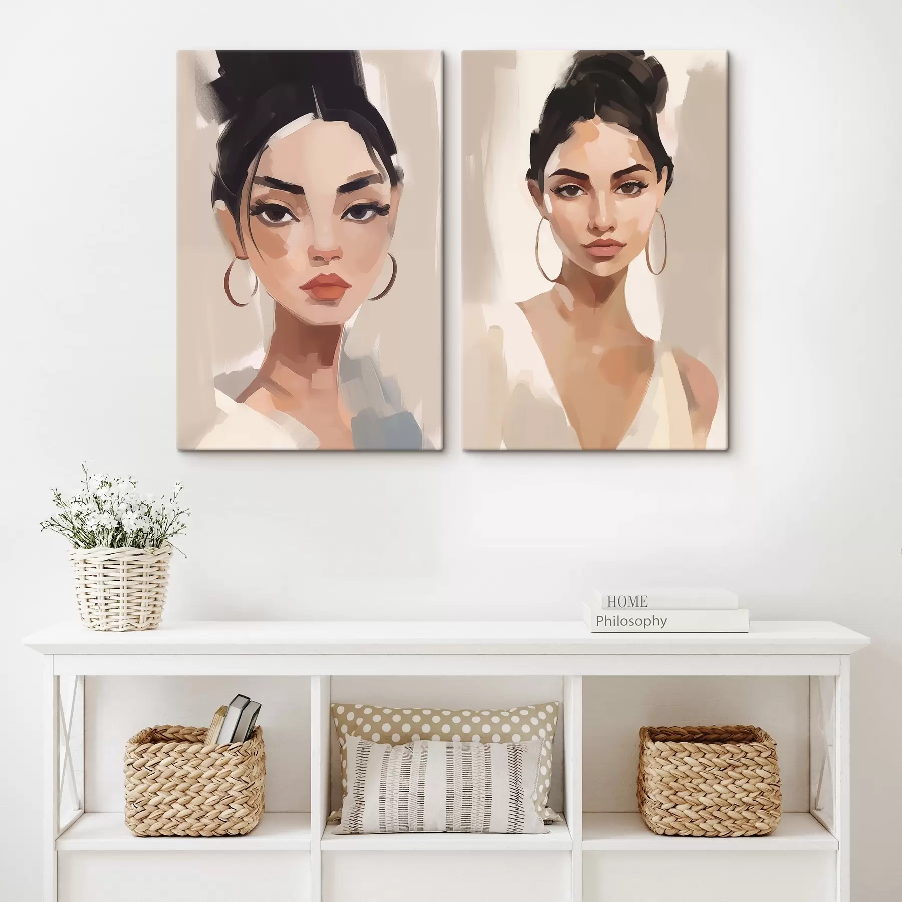 Wandbilder Porträt eines Mädchens Nachahmung der Malerei m00484