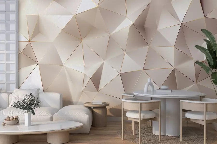 Fototapete geometrie, Abstraktion, Licht, Facetten, Muster, Struktur w04236v1