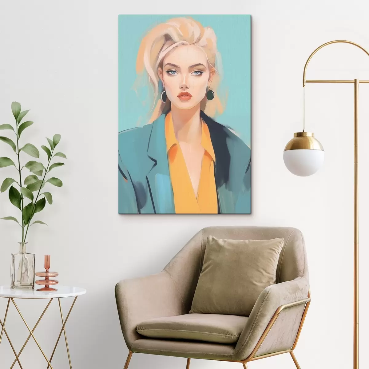 Wandbilder Porträt einer Frau s45072