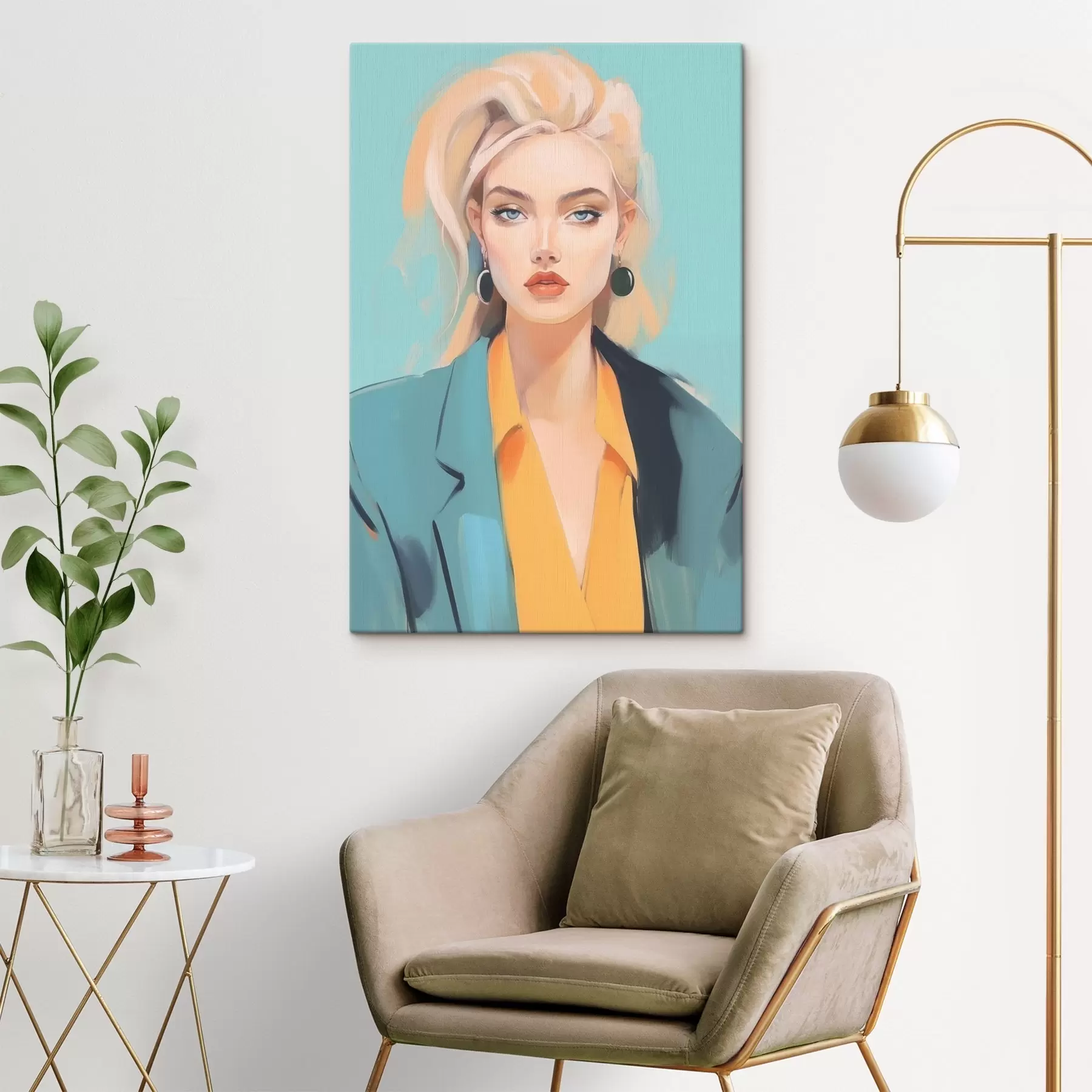 Wandbilder Porträt einer Frau s45072