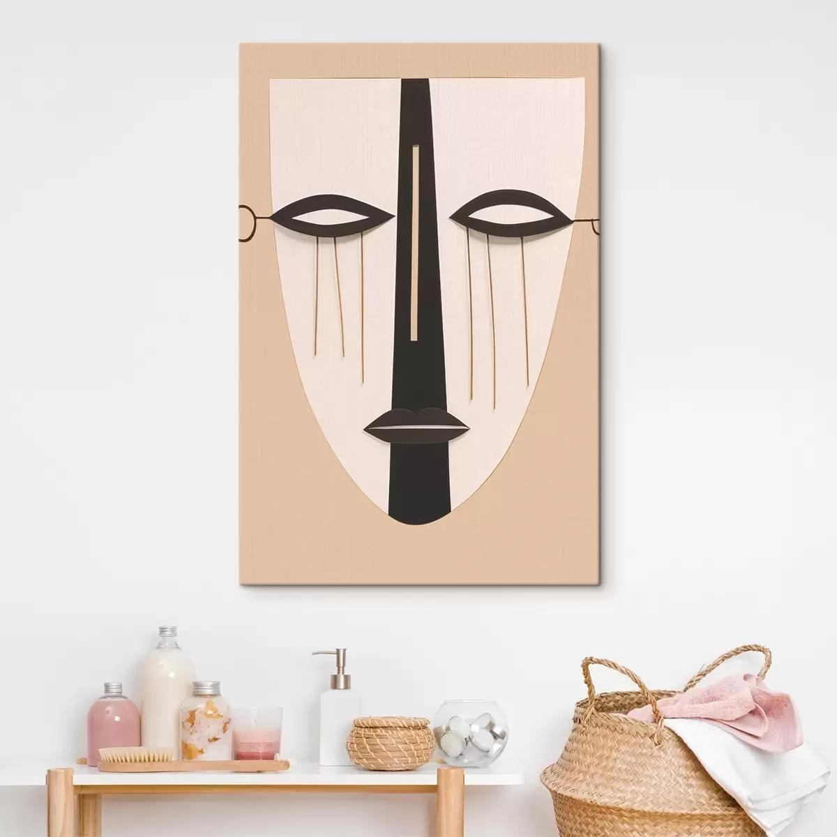 Wandbilder Geometrisches abstraktes Gesicht s45083