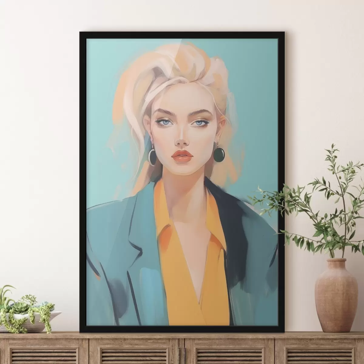 Poster Porträt einer Frau f45072