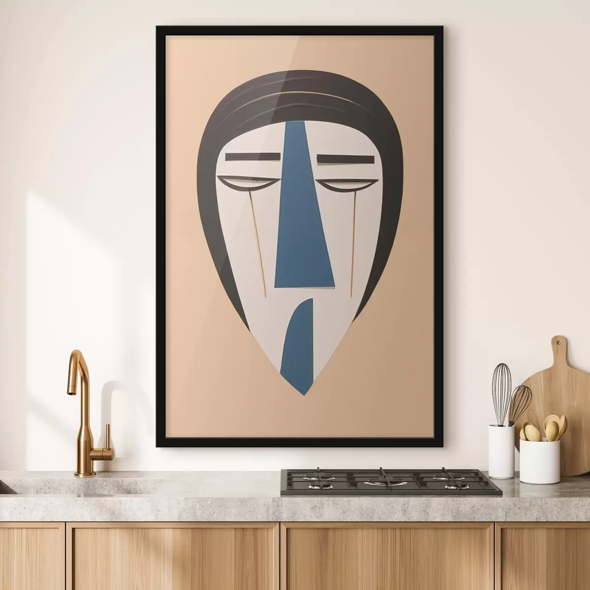 Poster Abstraktes Gesicht f45084