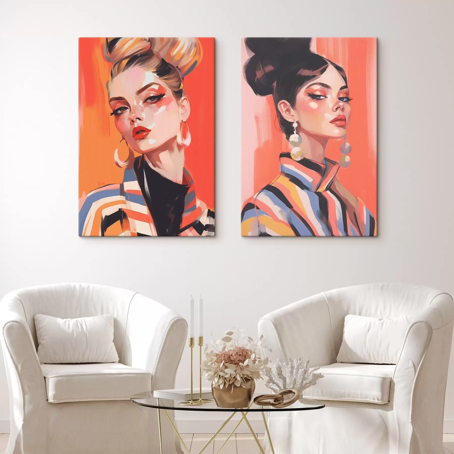 Wandbilder Porträts von Frauen m00498