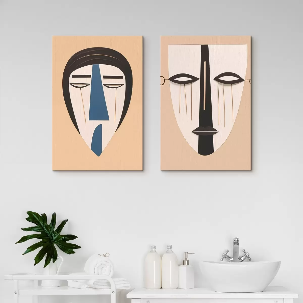 Wandbilder Abstrakte Gesichter m00500