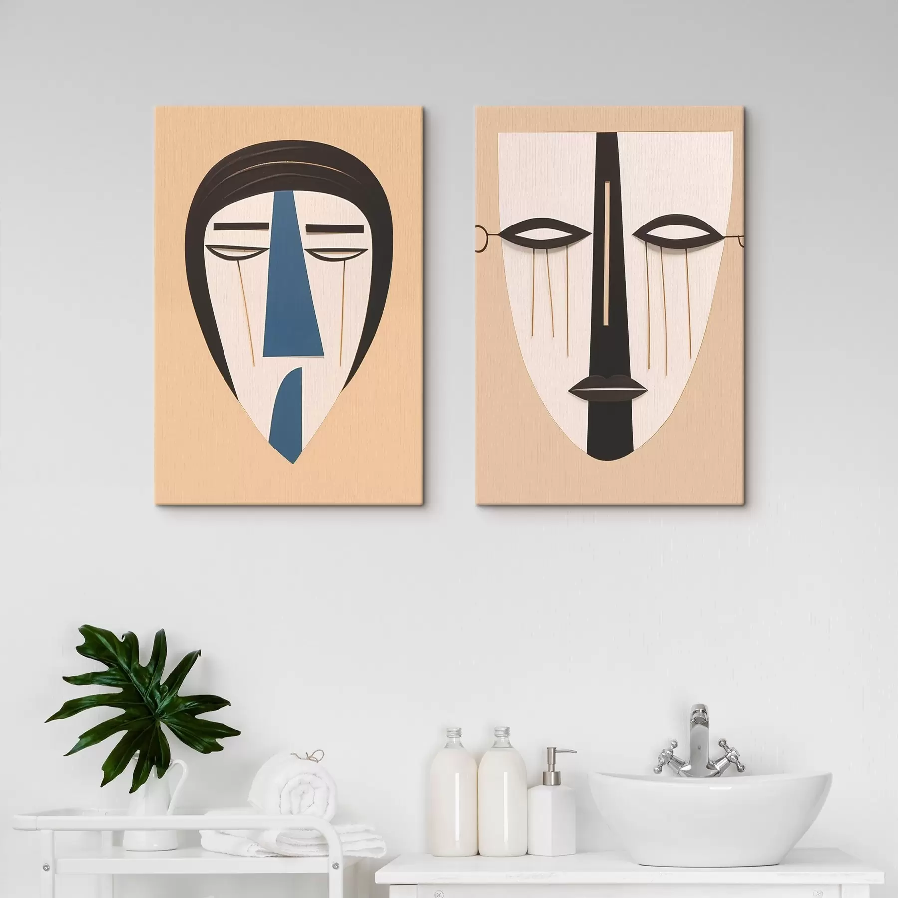 Wandbilder Abstrakte Gesichter m00500