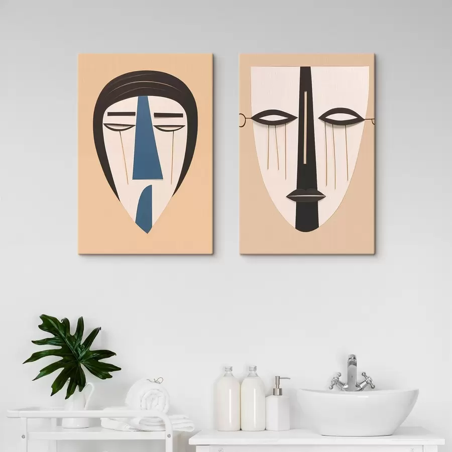 Wandbilder Abstrakte Gesichter m00500