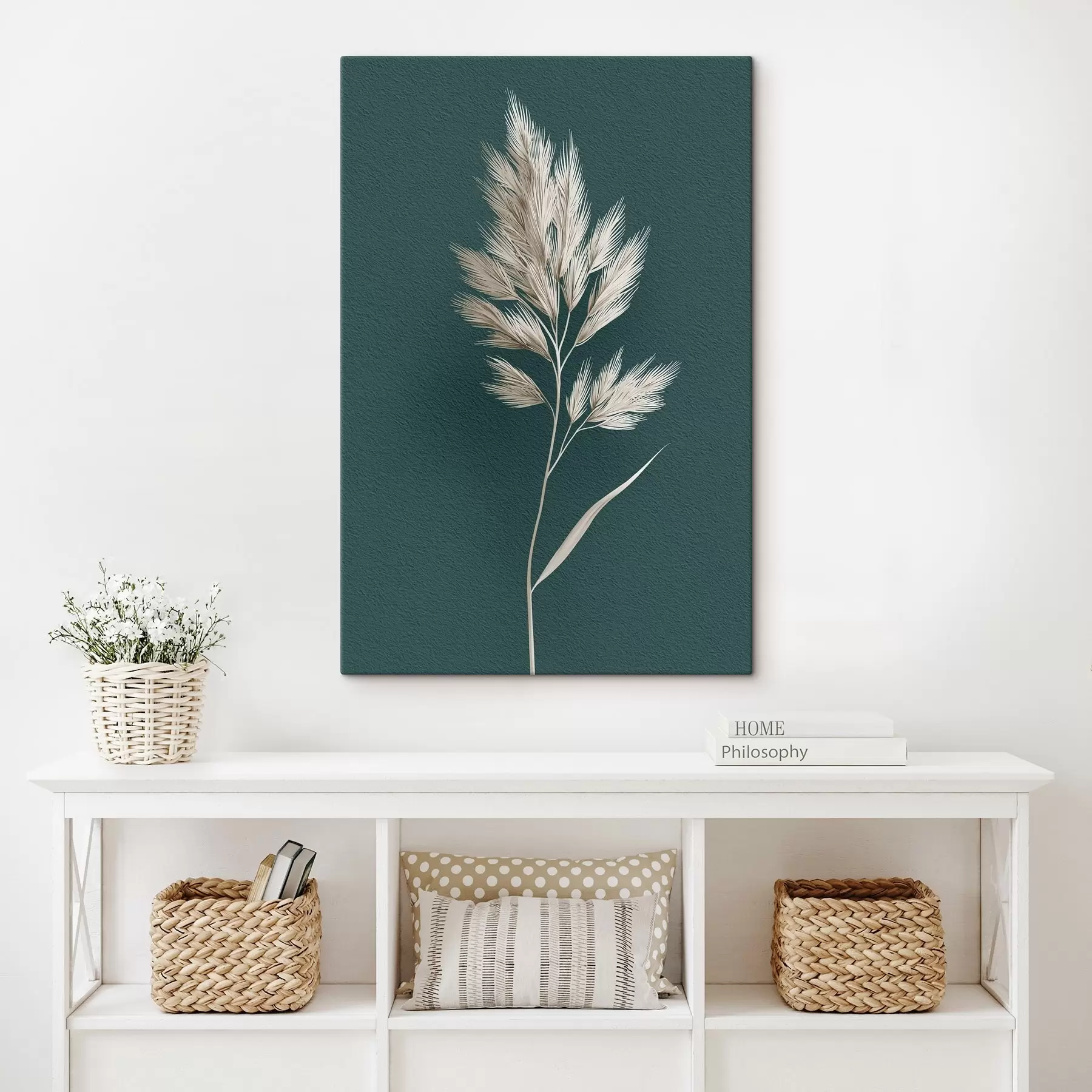 Wandbilder trockene Pflanze, Silhouette, organisch, Blätter, Kräuter, neutral, einfach, Textur s45092