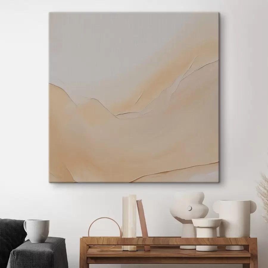 Wandbilder flüssige Kunst, fließende Linien, Pastelltöne, natürlicher Fluss, warme Farbpalette, Farbverlauf s45106