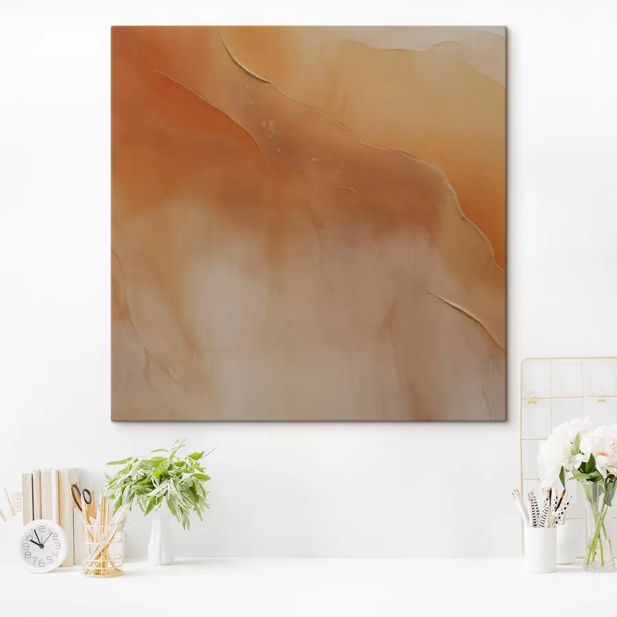 Wandbilder erdtöne, weiche Schichten, minimal, Aquarellstil, abstrakte Bewegung, Ruhe s45107