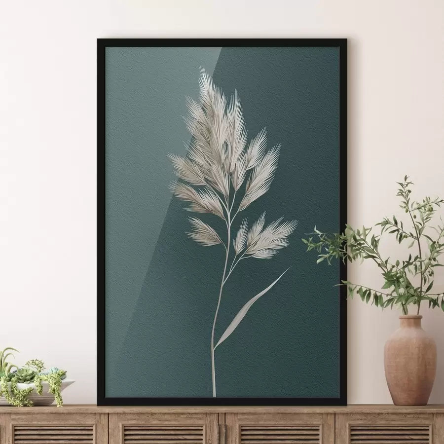 Fototapete trockene Pflanze, Silhouette, organisch, Blätter, Kräuter, neutral, einfach, Textur f45092