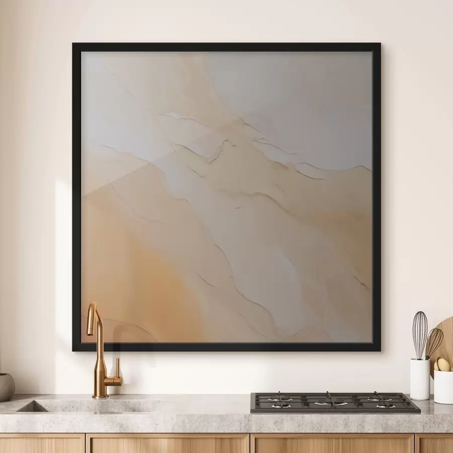 Fototapete abstrakt, fließend, beige, orange, marmorierte Textur, weiche Mischung, organische Formen, glatt f45105