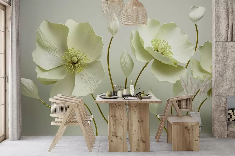 Fototapete Anmutige Blumen w04248v2